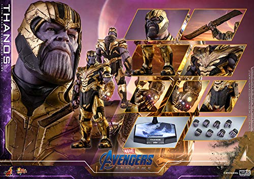 Hot Toys Thanos 1:6 – Figura de Colección de Avengers: Endgame, Detalles Realistas, Armadura Completa y Accesorios Intercambiables, Articulada para Exhibición Premium