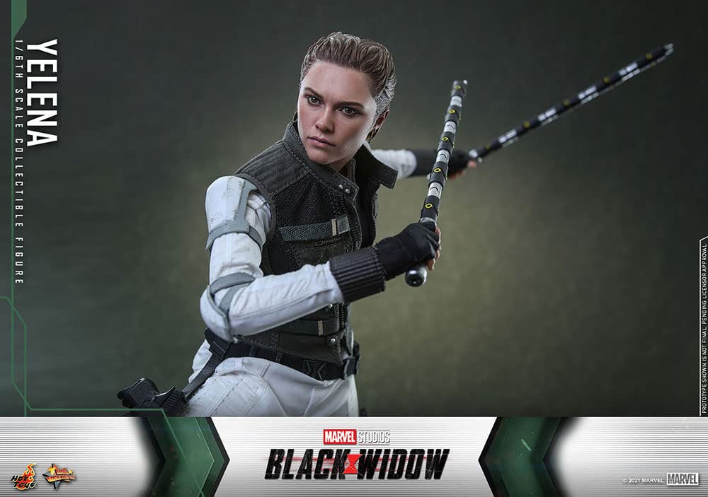 Hot Toys Yelena 1:6 – Figura de Colección Viuda Negra, Alta Detallación, Traje y Accesorios Completos, Articulada para Exhibición de Lujo