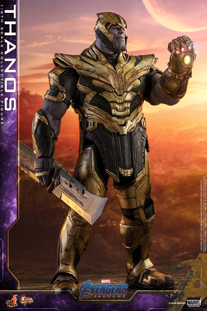 Hot Toys Thanos 1:6 – Figura de Colección de Avengers: Endgame, Detalles Realistas, Armadura Completa y Accesorios Intercambiables, Articulada para Exhibición Premium