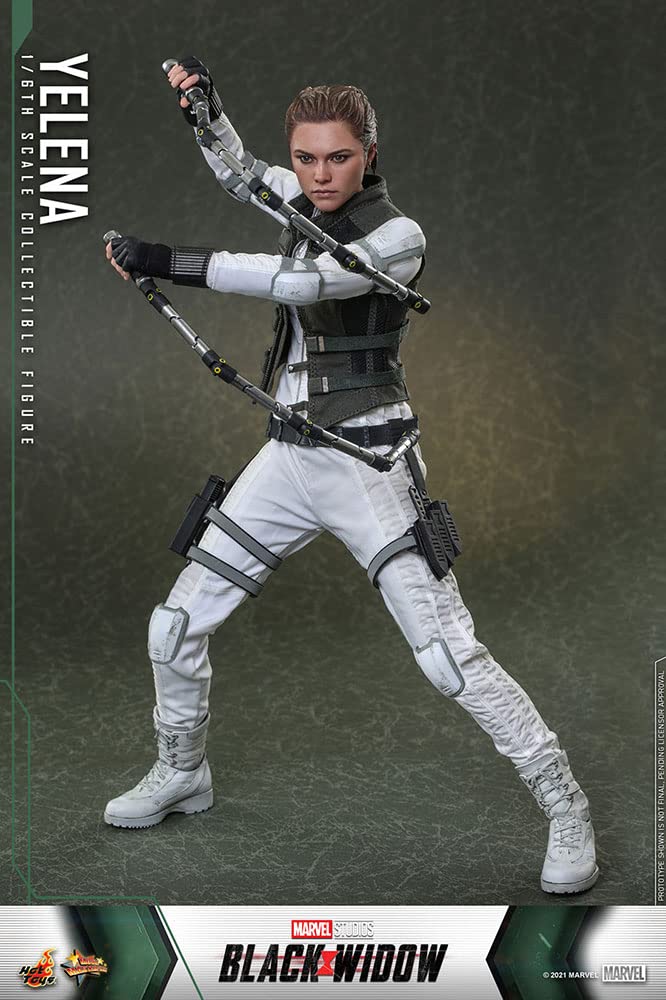 Hot Toys Yelena 1:6 – Figura de Colección Viuda Negra, Alta Detallación, Traje y Accesorios Completos, Articulada para Exhibición de Lujo
