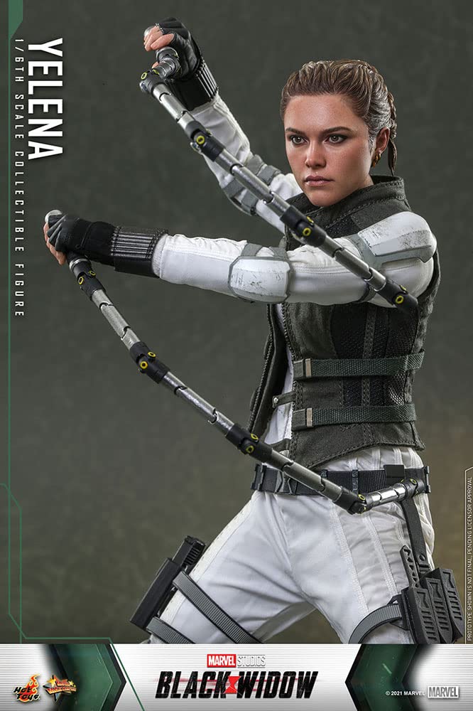 Hot Toys Yelena 1:6 – Figura de Colección Viuda Negra, Alta Detallación, Traje y Accesorios Completos, Articulada para Exhibición de Lujo