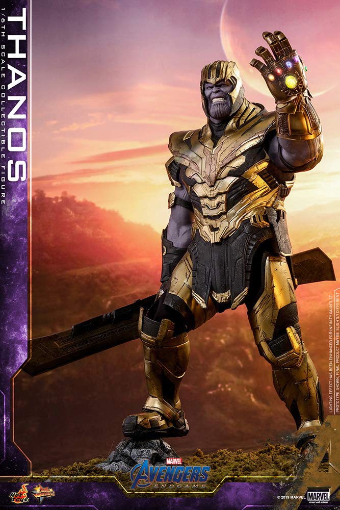 Hot Toys Thanos 1:6 – Figura de Colección de Avengers: Endgame, Detalles Realistas, Armadura Completa y Accesorios Intercambiables, Articulada para Exhibición Premium