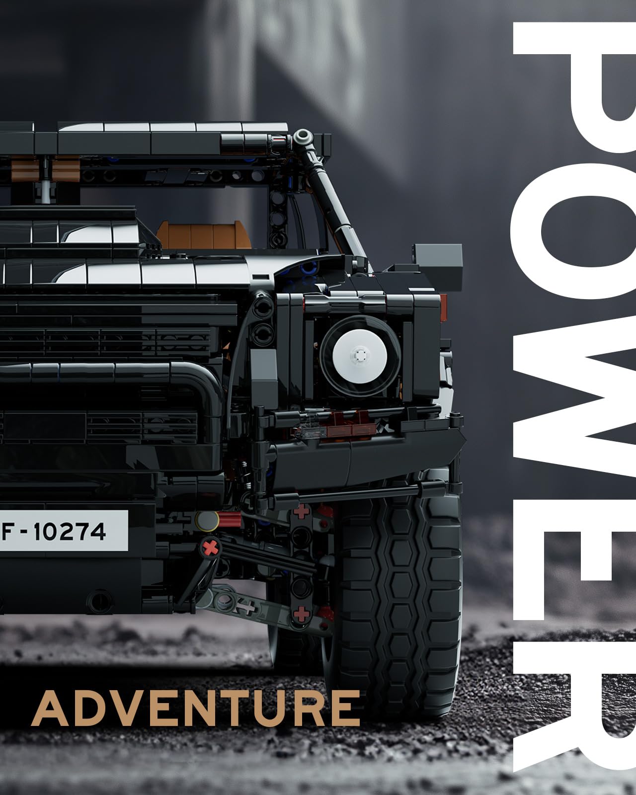 Nifeliz L002 Off-Road NF10274, Maqueta de Coche Todoterreno a Escala 1:8 para Adultos, 3983 Piezas, Kit de Construcción Coleccionable y Decorativo