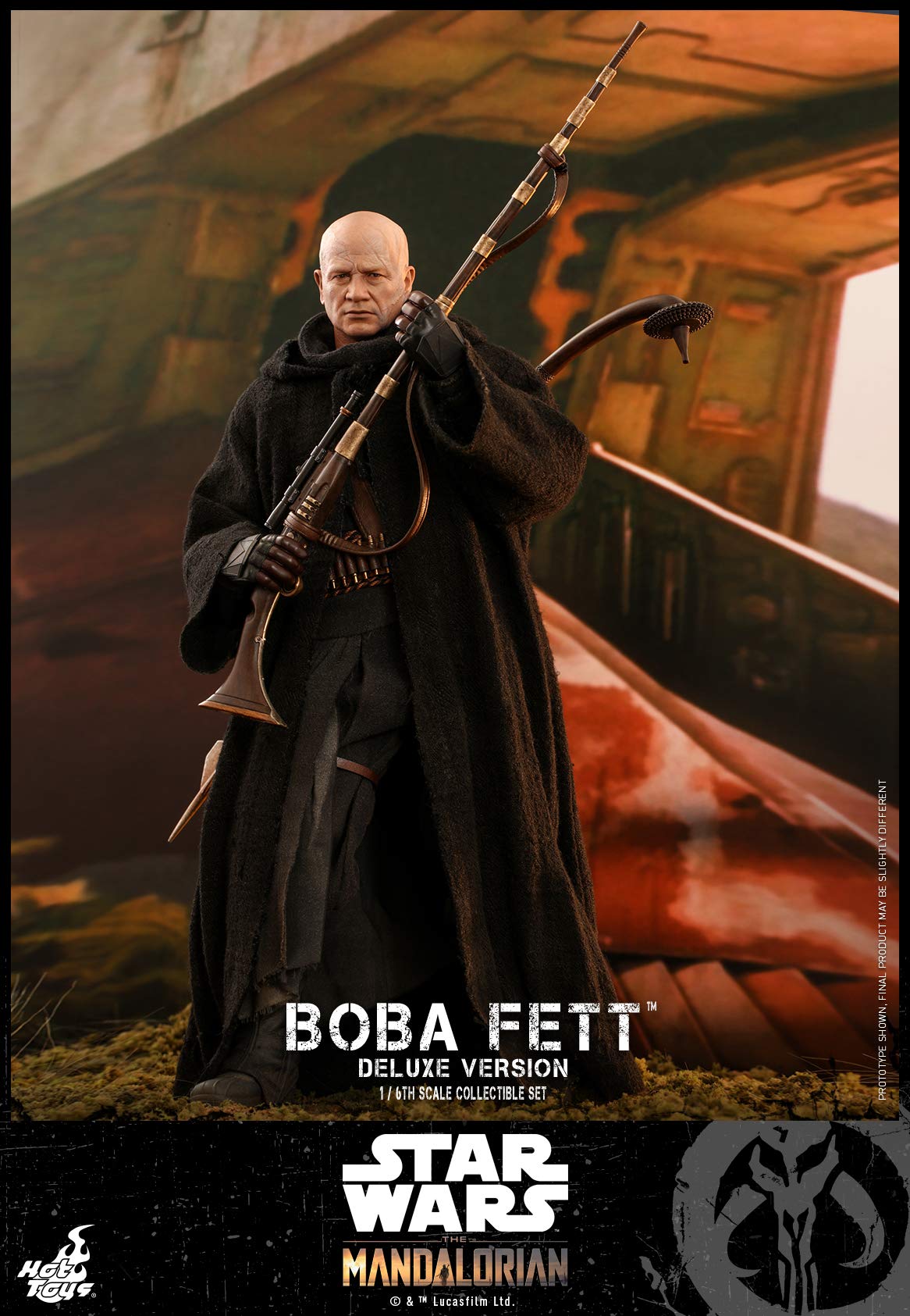 Hot Toys Figura Coleccionable Boba Fett DX 1:6 – The Mandalorian, Detalles Realistas, Articulada, Accesorios y Armas Intercambiables, Ideal para Fans de Star Wars y Coleccionistas