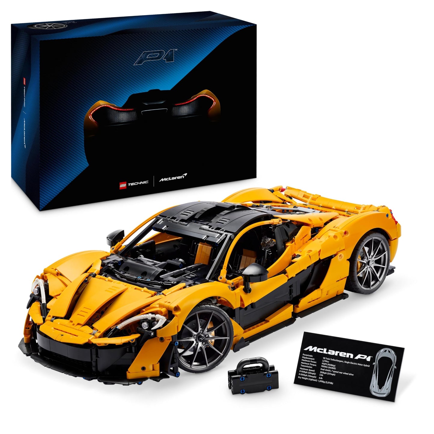 LEGO Technic McLaren P1, Maqueta de Coche de Carreras a Escala para Adultos, Set de Construcción Coleccionable, Regalo para Aficionados a los Supercoches y al Motor 42172