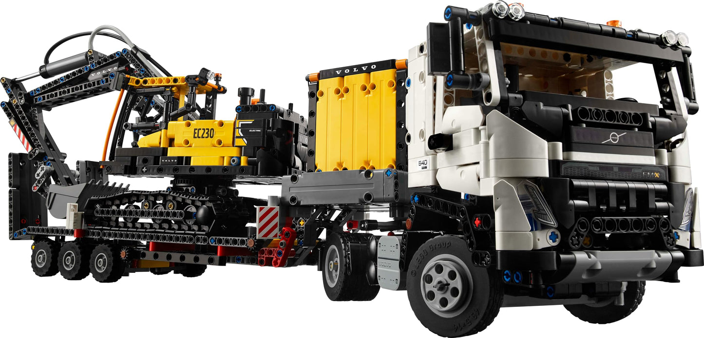 . LEGO Technic Camión FMX y Excavadora Eléctrica EC230 Volvo 42175, Vehículos de Juguete para Construir, Regalo para Niños +10 Años y Aficionados a la Construcción