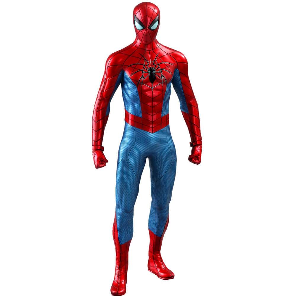 Hot Toys Marvel Spider-Man Game Spider-Man (Spider Armor - MK IV Suit) Figura de acción de Escala 1/6 de 12 Pulgadas, HT906512