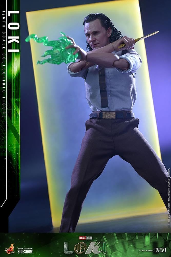Hot Toys Figura Coleccionable Loki Escala 1:6 – Detallado de Alta Calidad, Articulada, Inspirada en el Personaje de Marvel Loki