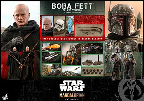 Hot Toys Figura Coleccionable Boba Fett DX 1:6 – The Mandalorian, Detalles Realistas, Articulada, Accesorios y Armas Intercambiables, Ideal para Fans de Star Wars y Coleccionistas