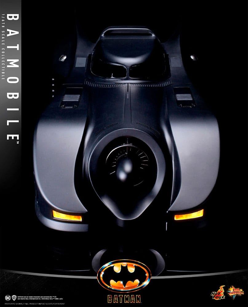 Hot Toys Batman (1989) Véhicule Movie Masterpiece 1/6 Batmobile 100 cm Hot Toys Vehículo Batmóvil 1989 Escala 1:6 – Movie Masterpiece de 100 cm, Réplica Detallada del Coche de Batman, Edición Coleccionista para Exhibición