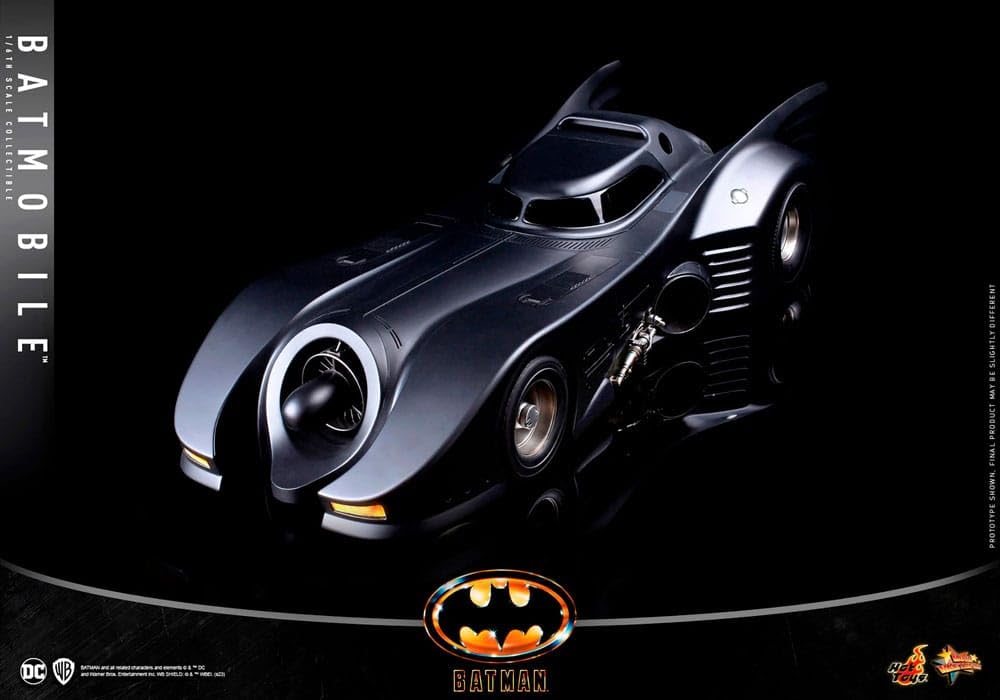 Hot Toys Batman (1989) Véhicule Movie Masterpiece 1/6 Batmobile 100 cm Hot Toys Vehículo Batmóvil 1989 Escala 1:6 – Movie Masterpiece de 100 cm, Réplica Detallada del Coche de Batman, Edición Coleccionista para Exhibición