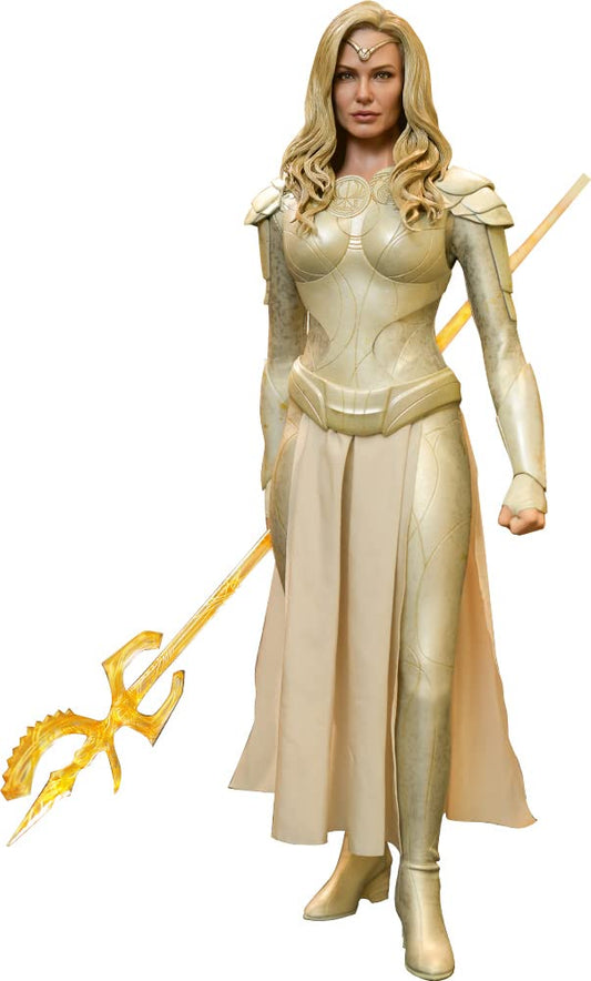 Hot Toys Figura Coleccionable Thena 1:6 – Eternos, Detalles Realistas, Totalmente Articulada, Incluye Armas y Accesorios, Ideal para Fans de Marvel y Coleccionistas de Cine