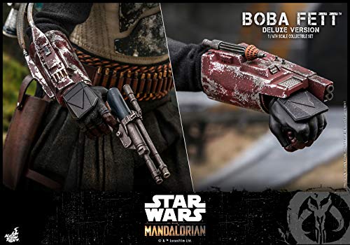 Hot Toys Figura Coleccionable Boba Fett DX 1:6 – The Mandalorian, Detalles Realistas, Articulada, Accesorios y Armas Intercambiables, Ideal para Fans de Star Wars y Coleccionistas