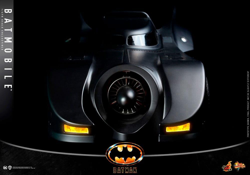 Hot Toys Batman (1989) Véhicule Movie Masterpiece 1/6 Batmobile 100 cm Hot Toys Vehículo Batmóvil 1989 Escala 1:6 – Movie Masterpiece de 100 cm, Réplica Detallada del Coche de Batman, Edición Coleccionista para Exhibición