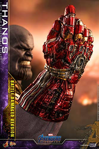 Hot Toys Thanos 1:6 Versión Batalla Dañada – Figura de Colección de Avengers: Endgame, Detalles Realistas, Armadura y Accesorios Completo, Articulada para Exhibición Premium