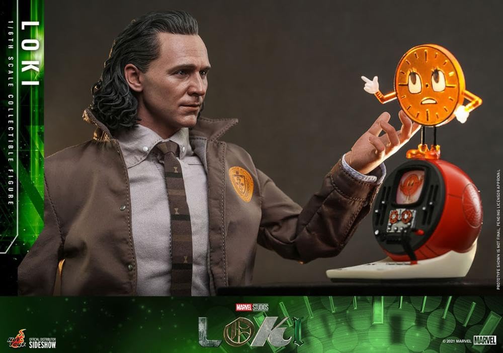Hot Toys Figura Coleccionable Loki Escala 1:6 – Detallado de Alta Calidad, Articulada, Inspirada en el Personaje de Marvel Loki