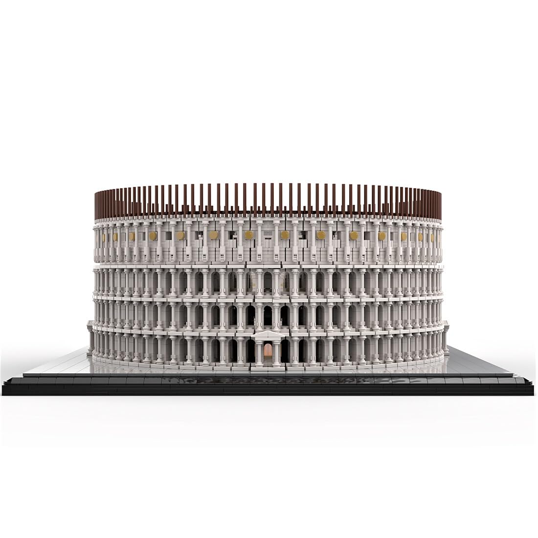 Metalakaer Kit de Construcción Coliseo de la Antigua Roma, Maqueta Arquitectónica Modular MOC-58811, 11371 Piezas