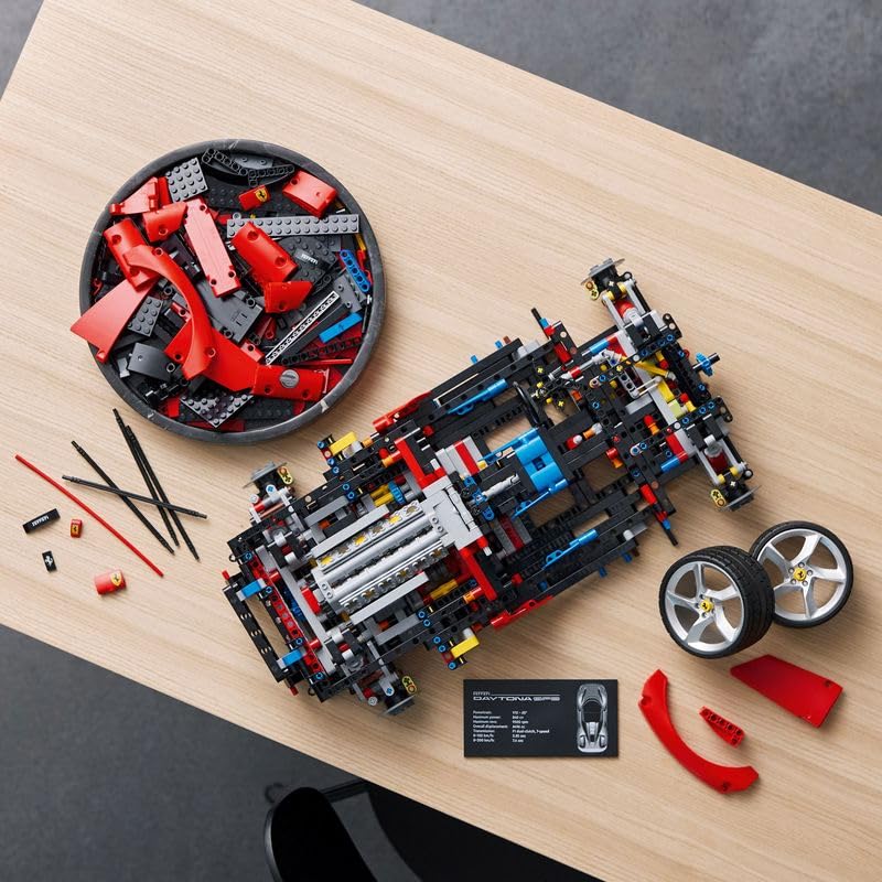 LEGO Technic Ferrari Daytona SP3 42143, Maqueta de Supercoche Rojo a Escala 1:8 para Construir, Set Coleccionable Ultimate Car Concept