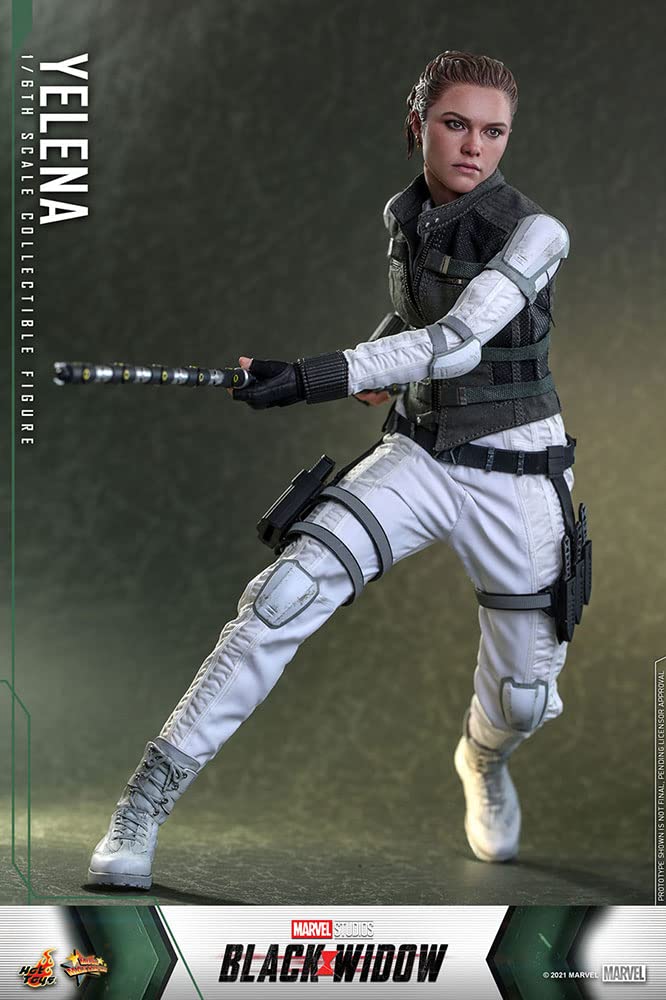 Hot Toys Yelena 1:6 – Figura de Colección Viuda Negra, Alta Detallación, Traje y Accesorios Completos, Articulada para Exhibición de Lujo