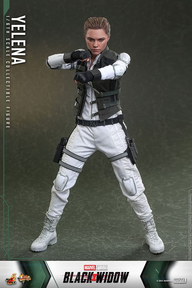 Hot Toys Yelena 1:6 – Figura de Colección Viuda Negra, Alta Detallación, Traje y Accesorios Completos, Articulada para Exhibición de Lujo