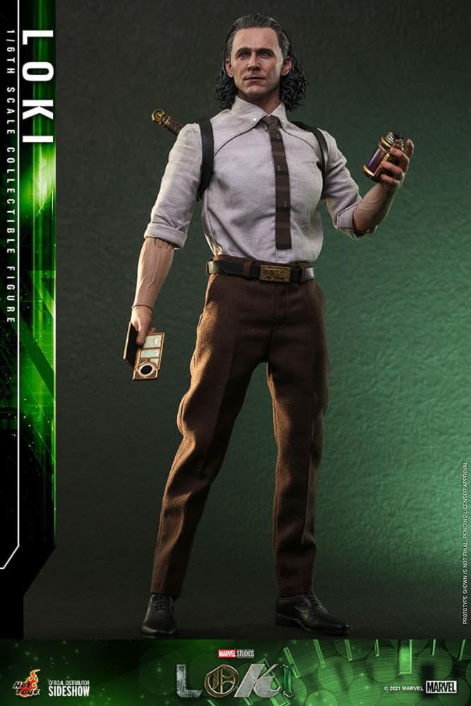 Hot Toys Figura Coleccionable Loki Escala 1:6 – Detallado de Alta Calidad, Articulada, Inspirada en el Personaje de Marvel Loki