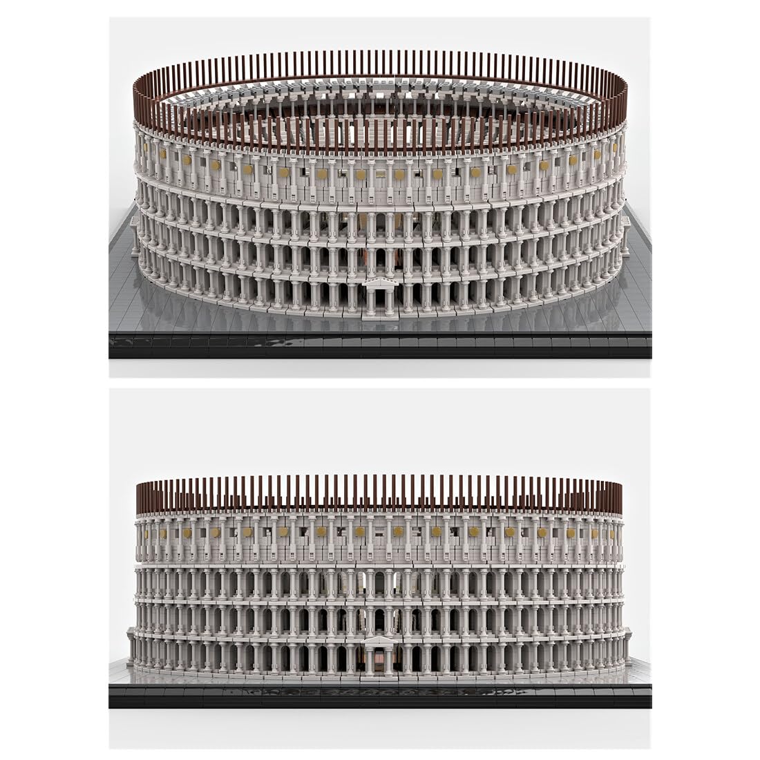 Metalakaer Kit de Construcción Coliseo de la Antigua Roma, Maqueta Arquitectónica Modular MOC-58811, 11371 Piezas