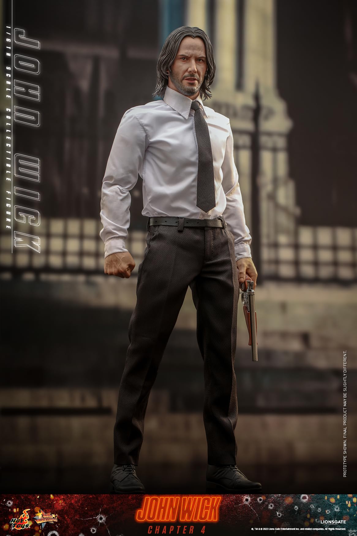 Hot Toys Figura Coleccionable John Wick 1:6 – Modelo Consequence, Detallado Realista, Articulada con Accesorios, Ideal para Coleccionistas y Fans de la Saga