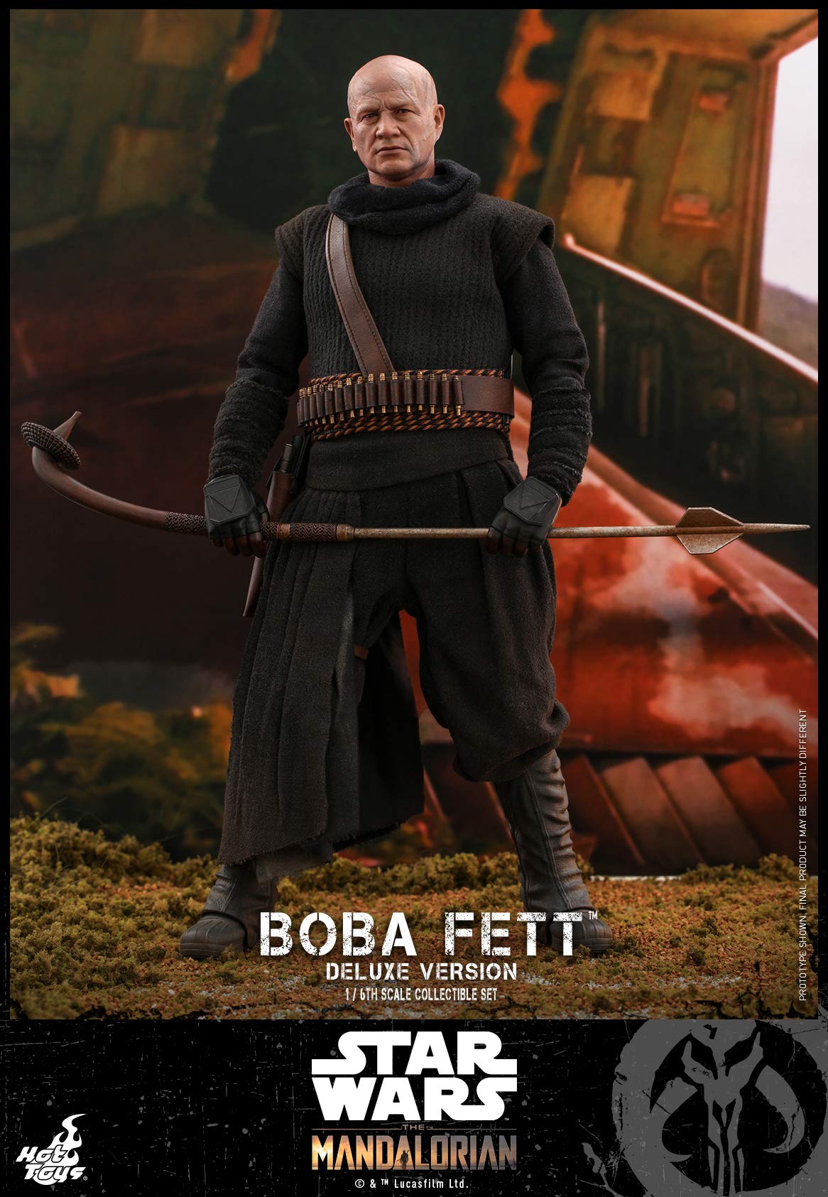 Hot Toys Figura Coleccionable Boba Fett DX 1:6 – The Mandalorian, Detalles Realistas, Articulada, Accesorios y Armas Intercambiables, Ideal para Fans de Star Wars y Coleccionistas
