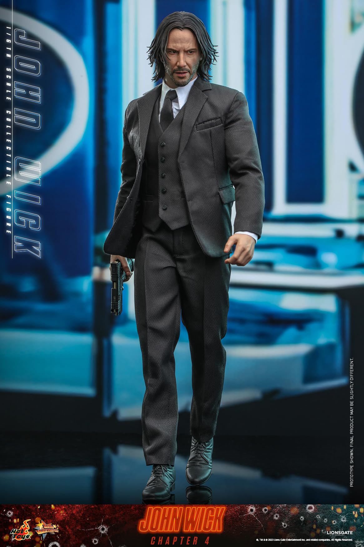 Hot Toys Figura Coleccionable John Wick 1:6 – Modelo Consequence, Detallado Realista, Articulada con Accesorios, Ideal para Coleccionistas y Fans de la Saga