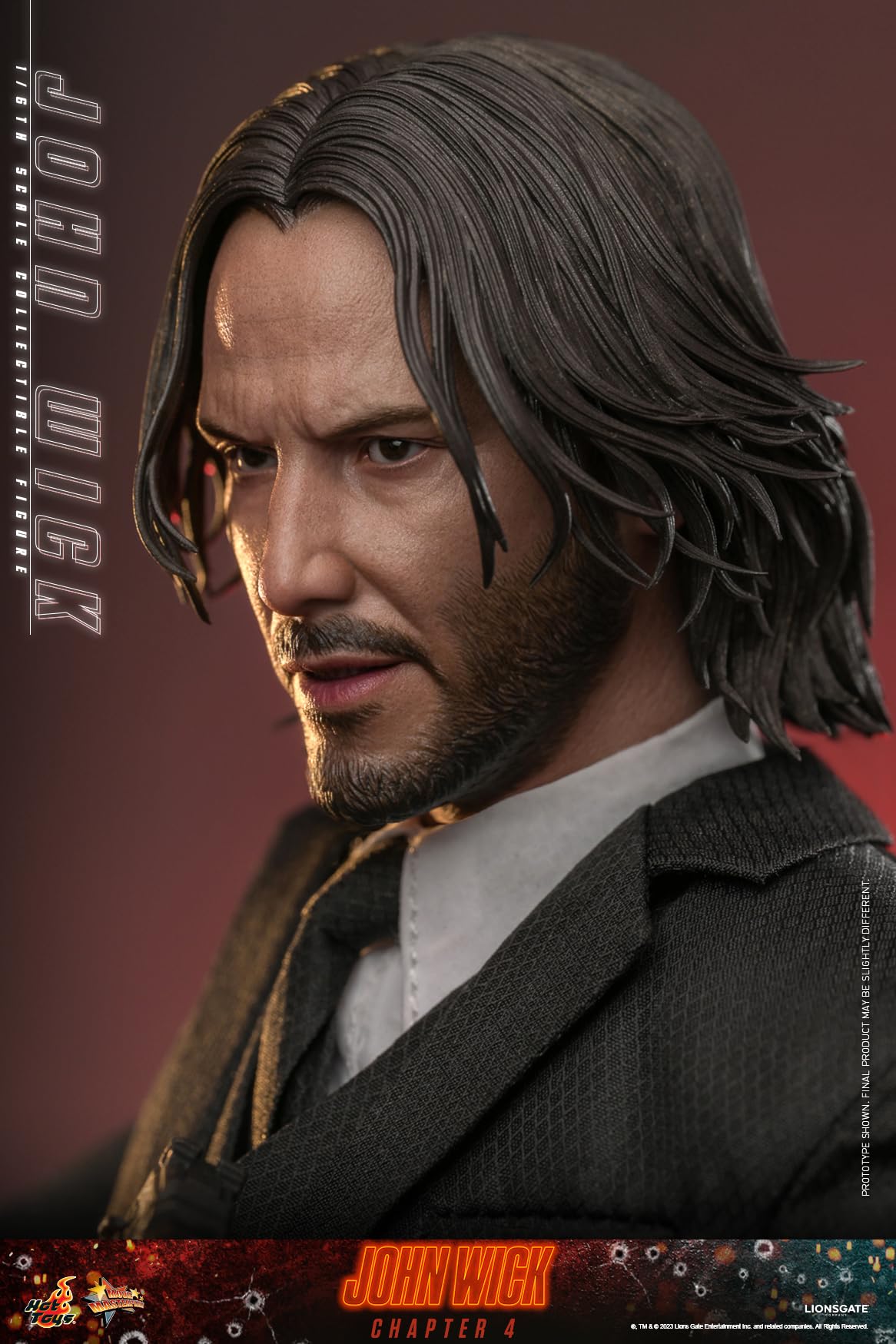 Hot Toys Figura Coleccionable John Wick 1:6 – Modelo Consequence, Detallado Realista, Articulada con Accesorios, Ideal para Coleccionistas y Fans de la Saga