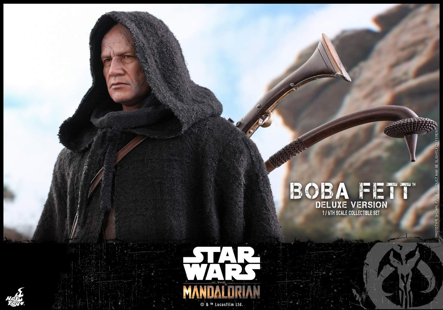 Hot Toys Figura Coleccionable Boba Fett DX 1:6 – The Mandalorian, Detalles Realistas, Articulada, Accesorios y Armas Intercambiables, Ideal para Fans de Star Wars y Coleccionistas
