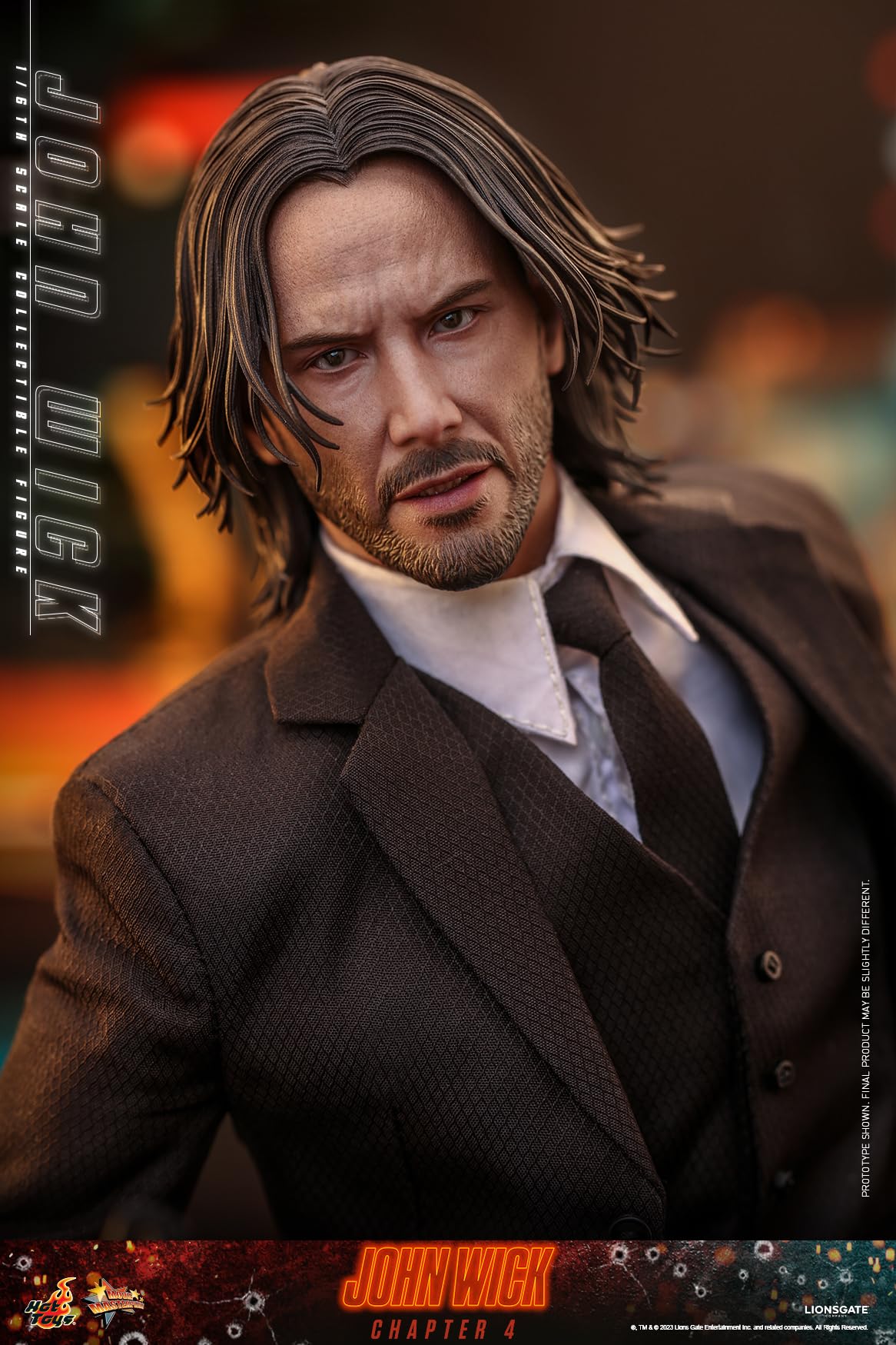 Hot Toys Figura Coleccionable John Wick 1:6 – Modelo Consequence, Detallado Realista, Articulada con Accesorios, Ideal para Coleccionistas y Fans de la Saga