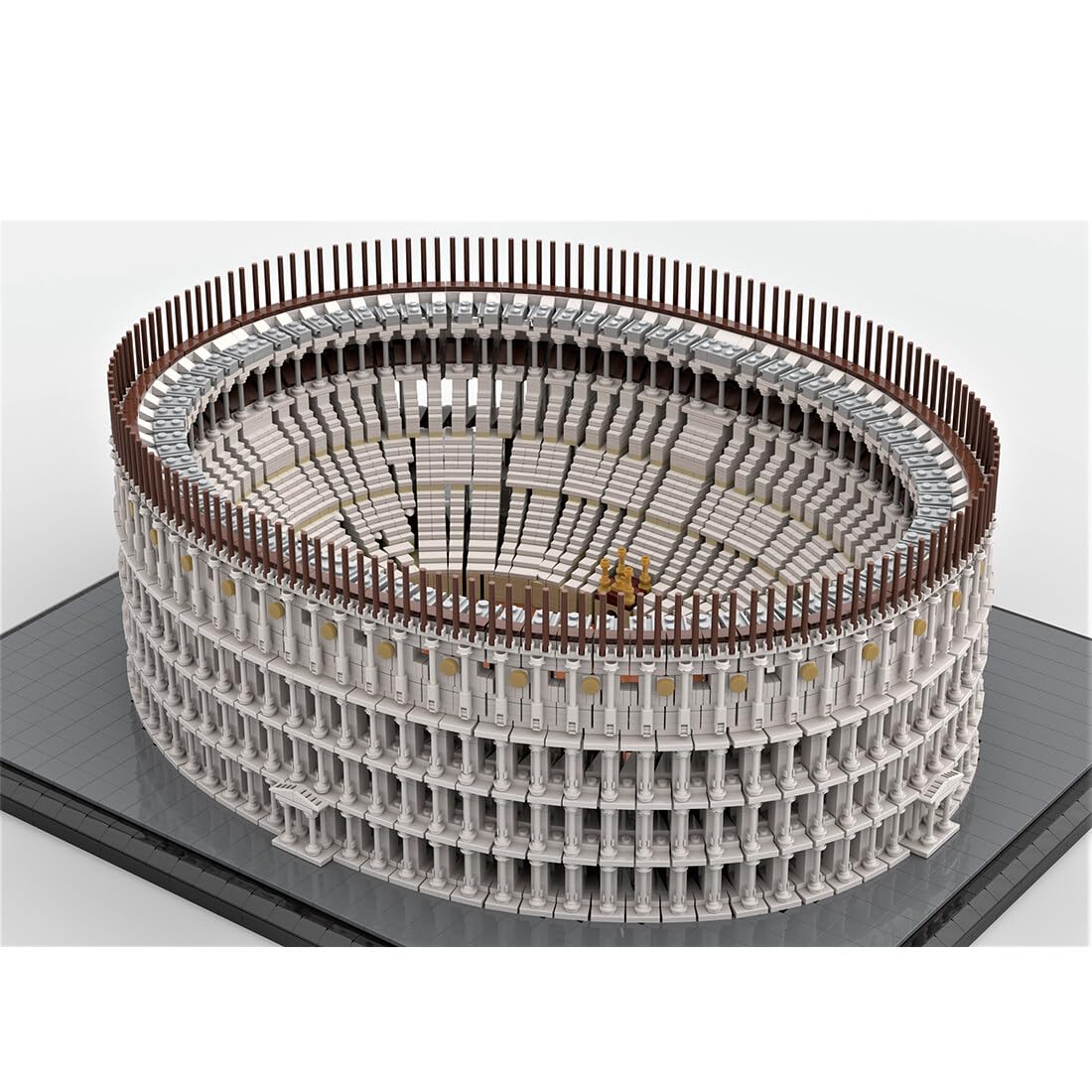 Metalakaer Kit de Construcción Coliseo de la Antigua Roma, Maqueta Arquitectónica Modular MOC-58811, 11371 Piezas