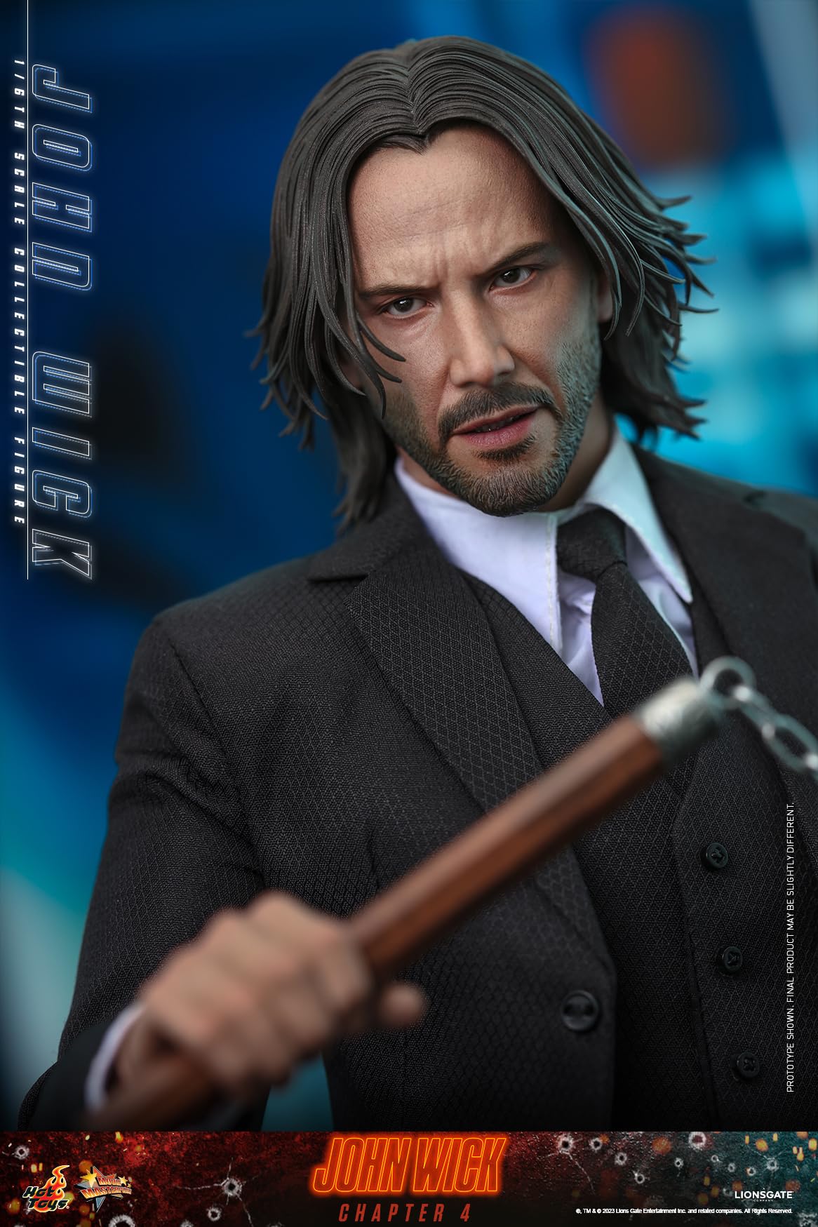 Hot Toys Figura Coleccionable John Wick 1:6 – Modelo Consequence, Detallado Realista, Articulada con Accesorios, Ideal para Coleccionistas y Fans de la Saga