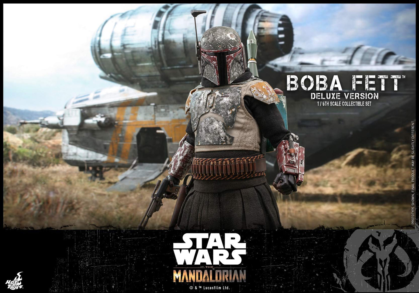 Hot Toys Figura Coleccionable Boba Fett DX 1:6 – The Mandalorian, Detalles Realistas, Articulada, Accesorios y Armas Intercambiables, Ideal para Fans de Star Wars y Coleccionistas