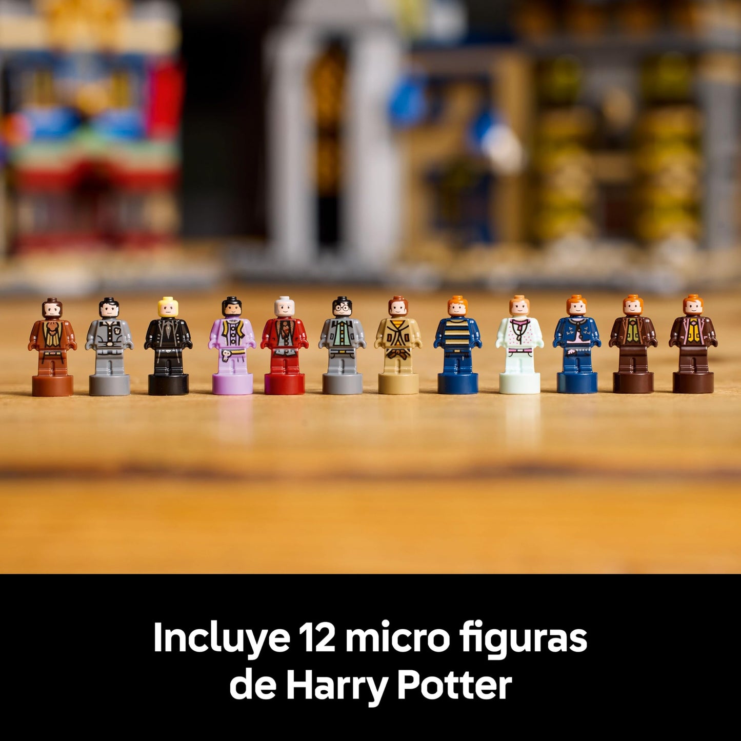 LEGO Harry Potter Tiendas Mágicas del Callejón Diagon 76444, Maqueta para Adultos con 12 Micro Figuras y Autobús Noctámbulo, Set de Construcción Coleccionable