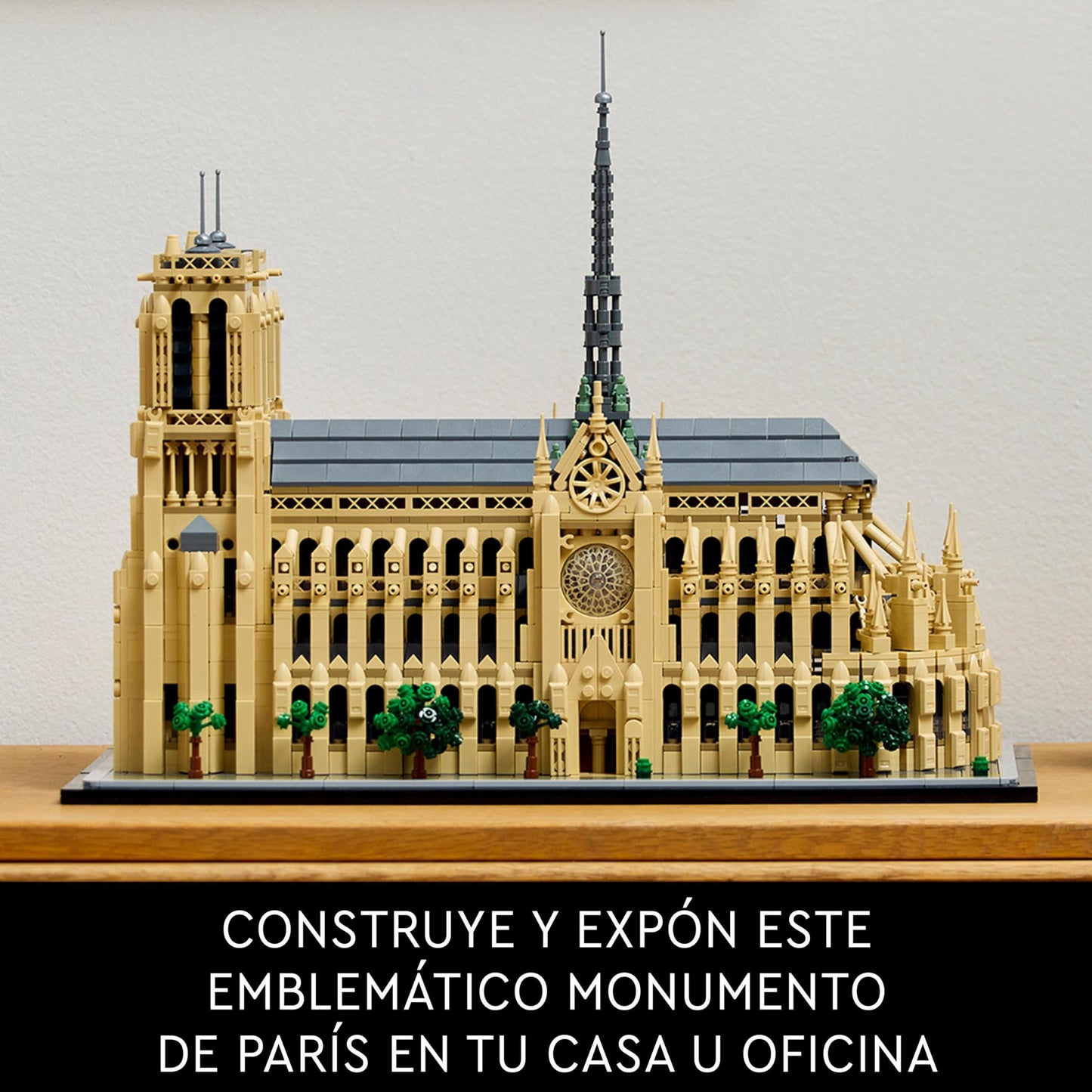 LEGO Architecture Notre Dame de París, Maqueta de Catedral para Construir, Set de Arquitectura y Recuerdo Histórico de Francia, Regalo para Adultos y Aficionados al Patrimonio 21061