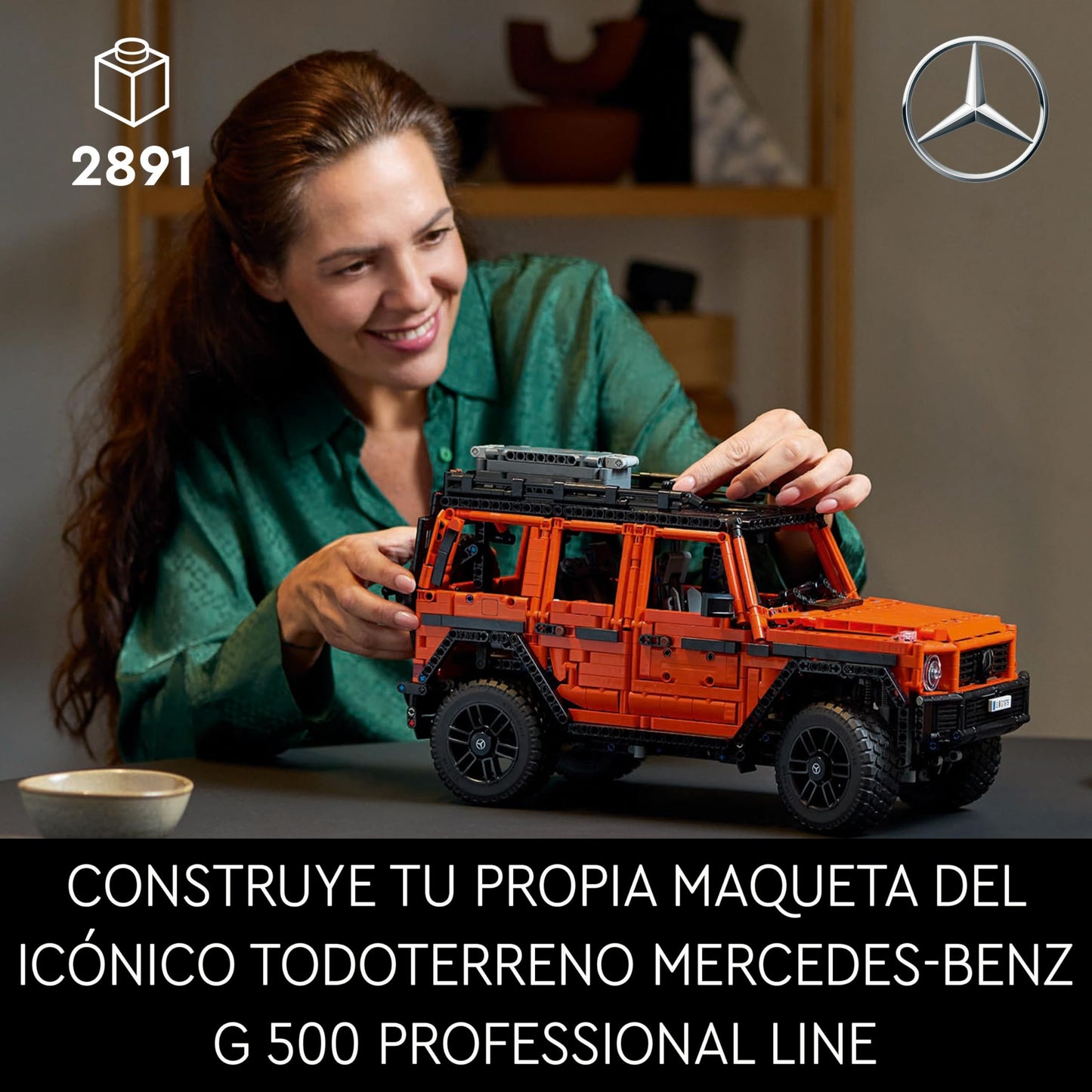 LEGO Technic Mercedes-Benz G 500 Professional Line, Maqueta de Coche 4x4 para Construir, Set de Colección para Adultos, Regalo para Aficionados a la Clase G y al Motor 42177