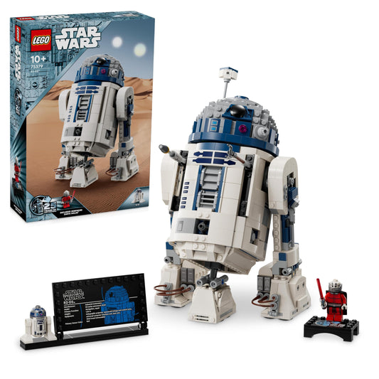 LEGO Star Wars R2-D2 Figura Articulada con Cabeza Giratoria, Periscopio y Herramientas, Incluye Minifigura de Darth Malak, Set de Construcción para Niños de 10+ Años, Fans y Coleccionistas 75379