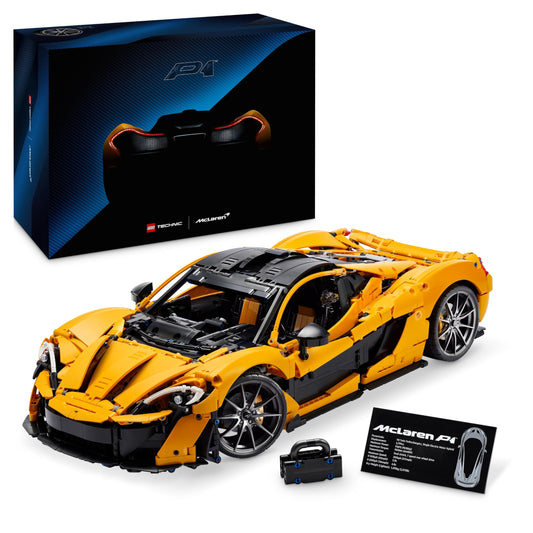 LEGO Technic McLaren P1, Maqueta de Coche de Carreras a Escala para Adultos, Set de Construcción Coleccionable, Regalo para Aficionados a los Supercoches y al Motor 42172