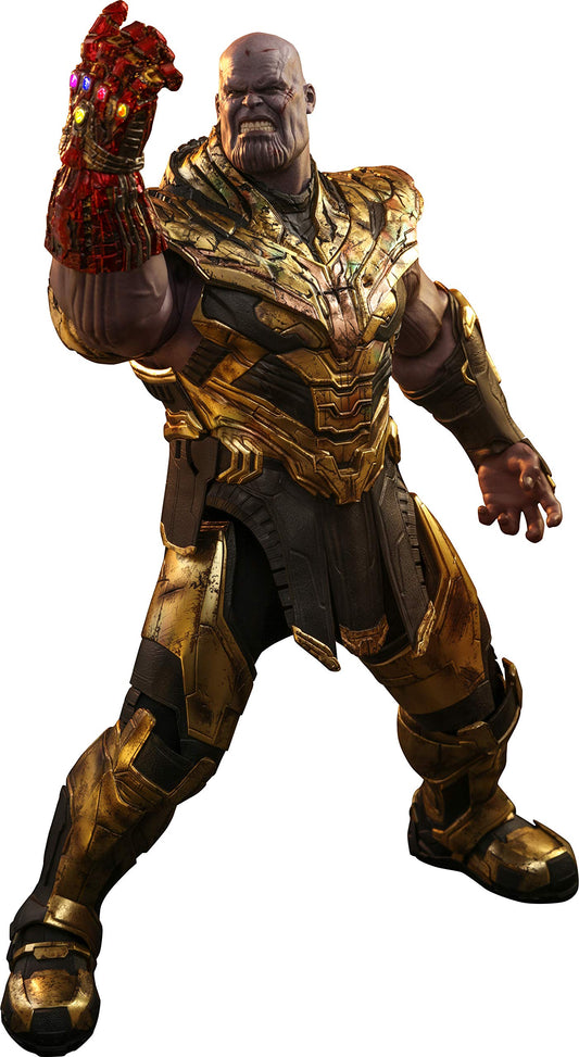 Hot Toys Thanos 1:6 Versión Batalla Dañada – Figura de Colección de Avengers: Endgame, Detalles Realistas, Armadura y Accesorios Completo, Articulada para Exhibición Premium