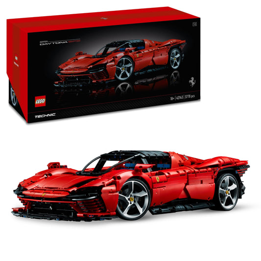 LEGO Technic Ferrari Daytona SP3 42143, Maqueta de Supercoche Rojo a Escala 1:8 para Construir, Set Coleccionable Ultimate Car Concept