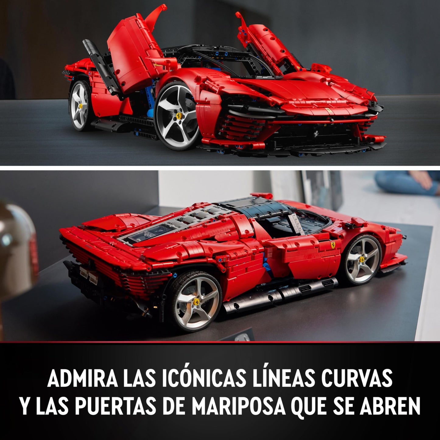 LEGO Technic Ferrari Daytona SP3 42143, Maqueta de Supercoche Rojo a Escala 1:8 para Construir, Set Coleccionable Ultimate Car Concept