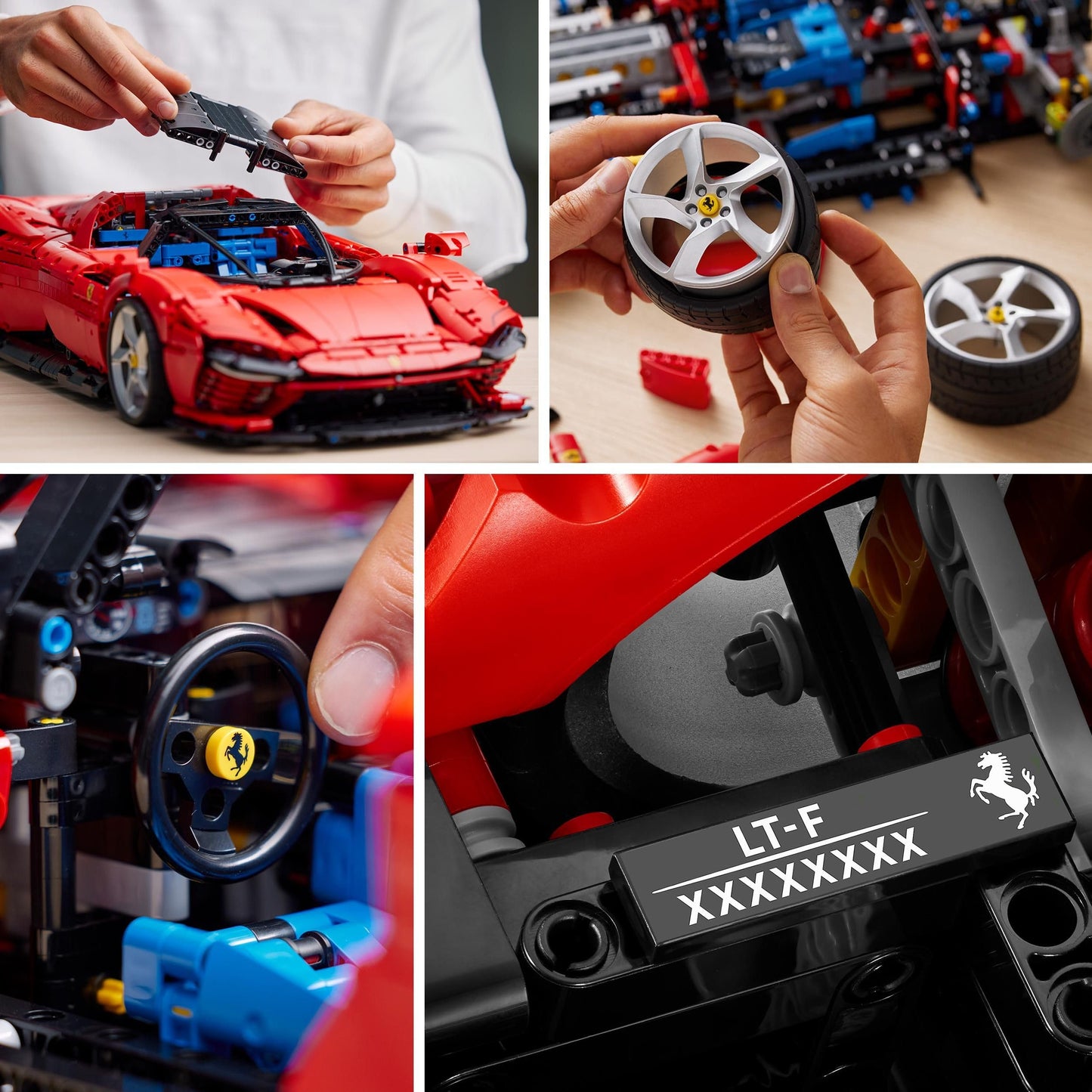 LEGO Technic Ferrari Daytona SP3 42143, Maqueta de Supercoche Rojo a Escala 1:8 para Construir, Set Coleccionable Ultimate Car Concept