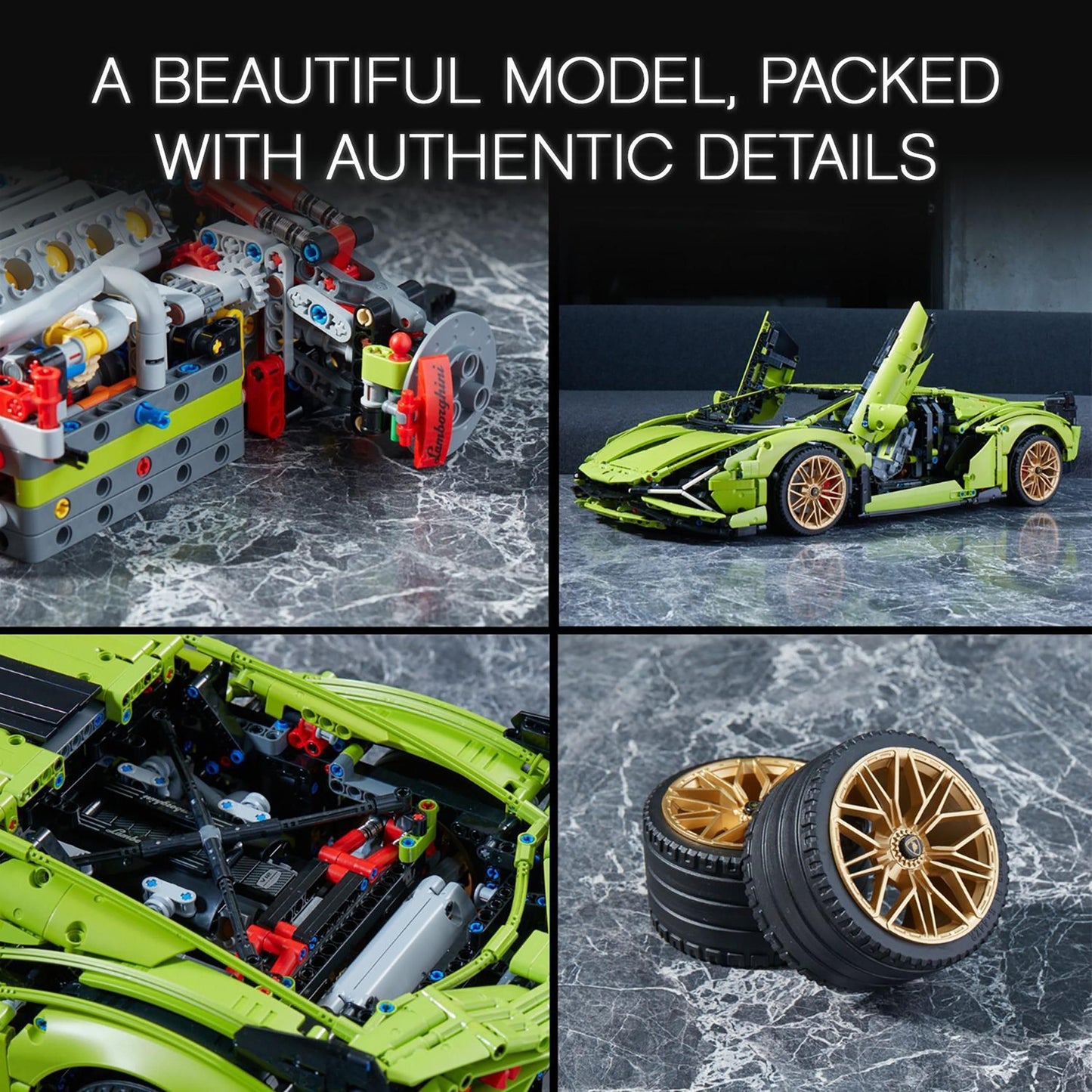 LEGO Technic Lamborghini Sián FKP 37 42115, Maqueta de Coche para Construir, Modelo de Colección, Regalo para Adultos